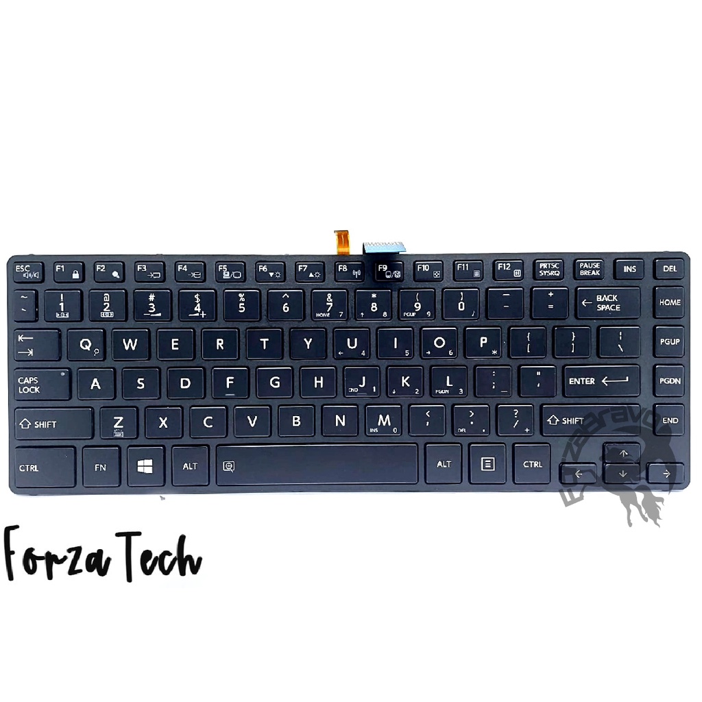 Keyboard Laptop For TOSHIBA Portege R30-C R30C R40-C A40-C Backlight Black