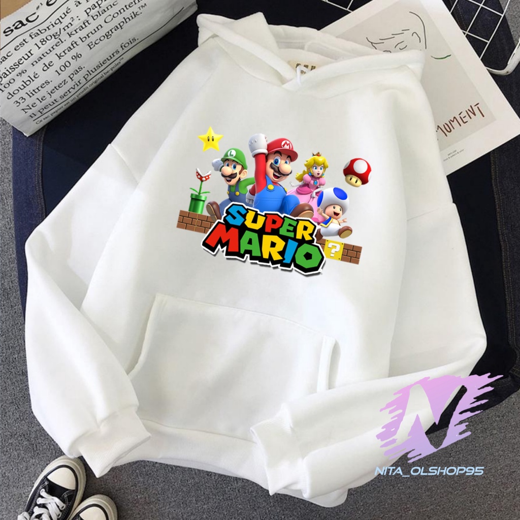 HOODIE SUPER MARIO SWEATER ANAK SUPERMARIO