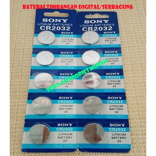 Baterai timbangan digital-Batre CMOS-PC Lithium CR2032 Sony