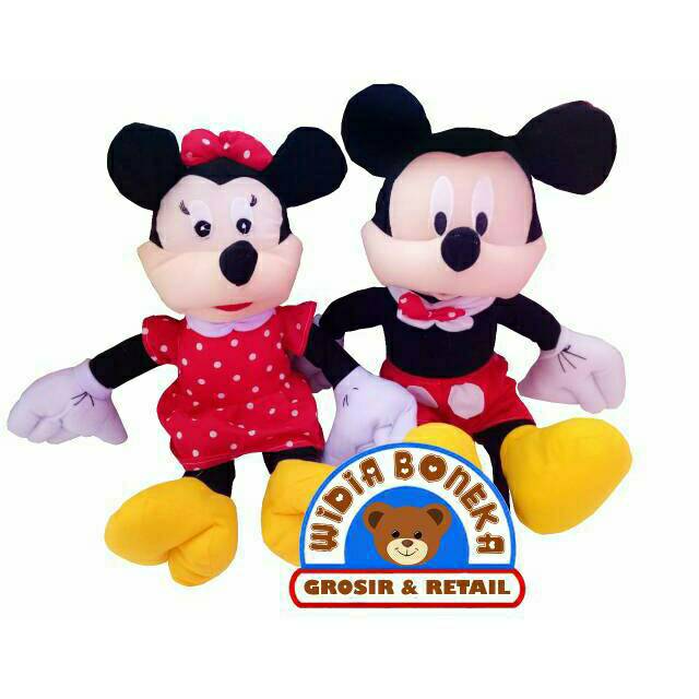 Boneka Mickey Mouse / Minnie Mouse XL 60 cm SNI