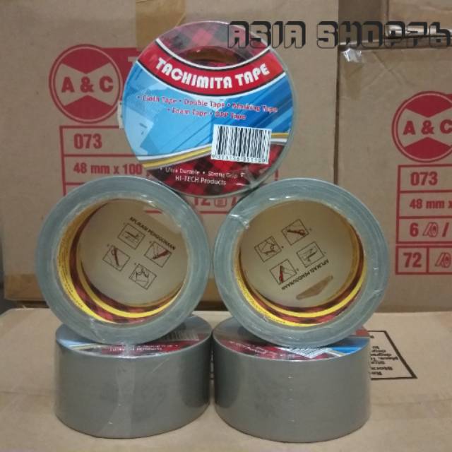 

Cloth tape lakban kain.linen Tachimita silver