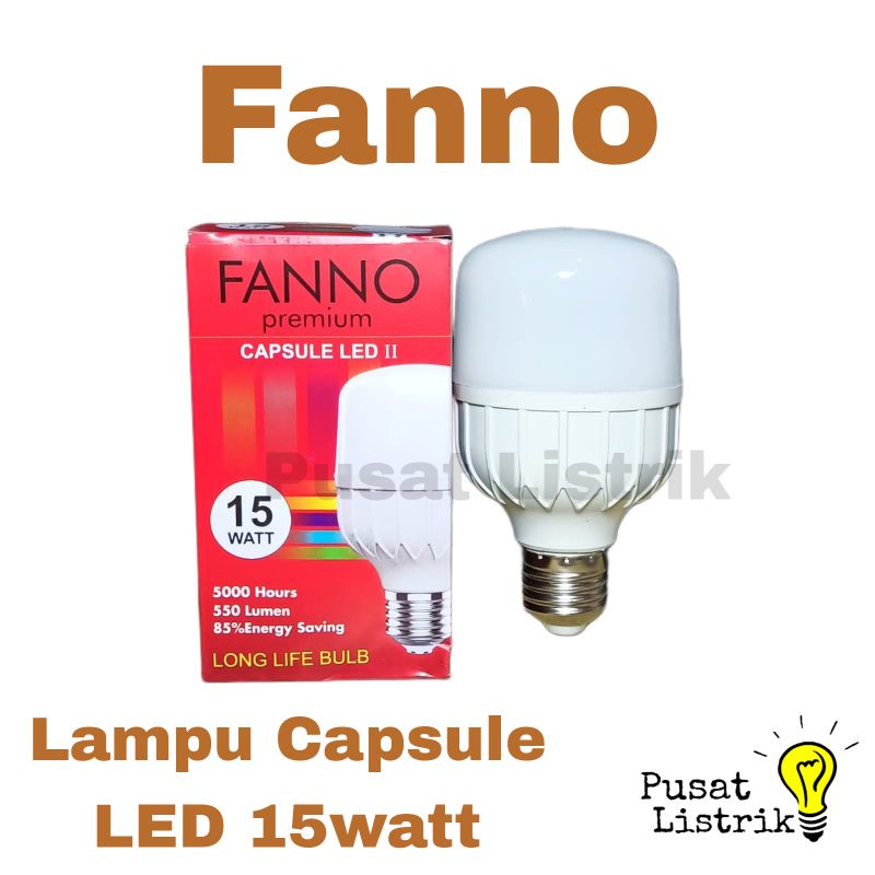 Lampu Capsule LED 15watt Putih Fanno Lampu Bohlam LED 15w