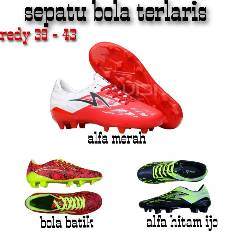 sepatu bola spec alfa dan motif batik terlaris bisa cod