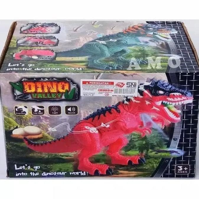 Mainan Robot Dinosaurus Besar Bertelur T-Rex | Dino Saurus dan Telur | Mainan Hewan Hewanan Laki