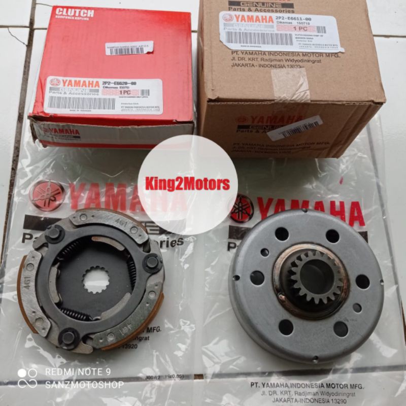 Kampas kopling ganda set/assy + mangkok kopling ganda jupiter z vega r kampas ganda vega r new