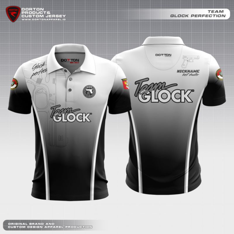 DORTON - GLOCK SERIES - JERSEY SHOOTER - JERSEY MENEMBAK - POLO SHIRT SHOOTER - KAOS MENEMBAK