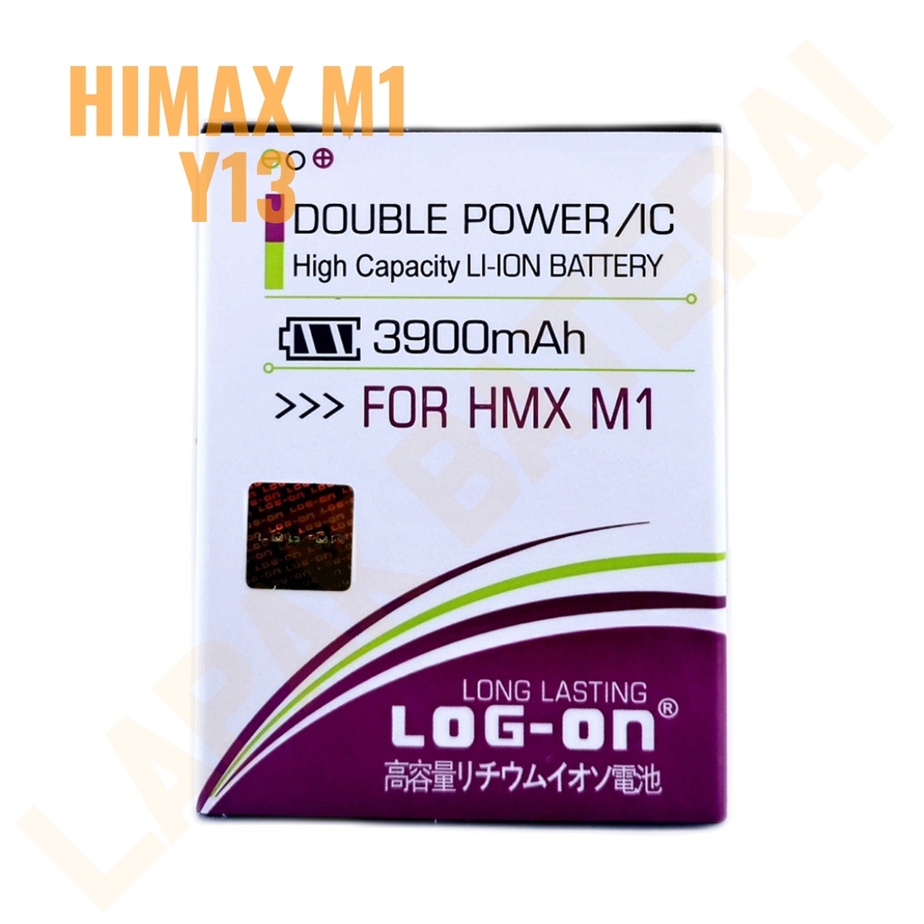 LOG  - ON Himax M1 Y13 Baterai Double IC Protection Battery Batre