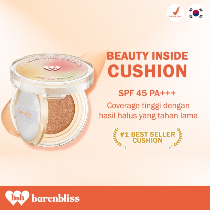 [FREE GIFT] BNB BARENBLISS Korean Bloomatte True Beauty Inside Cushion / Bedak Foundation Flawless