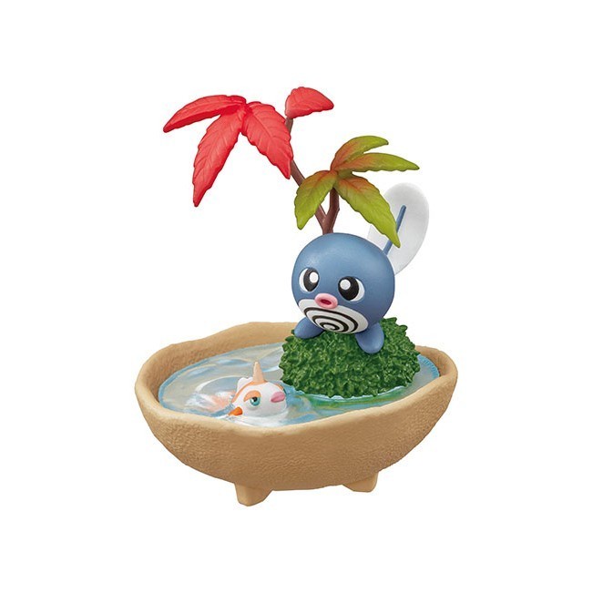 Pokemon SPLIT Poliwag & Goldeen Pocket Bonsai Re-Ment Figure