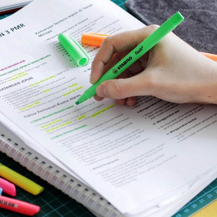 

Terbaru.. STABILO Set 12 - BOSS Original Pastel Flash Neon Highlighter Pen Marker