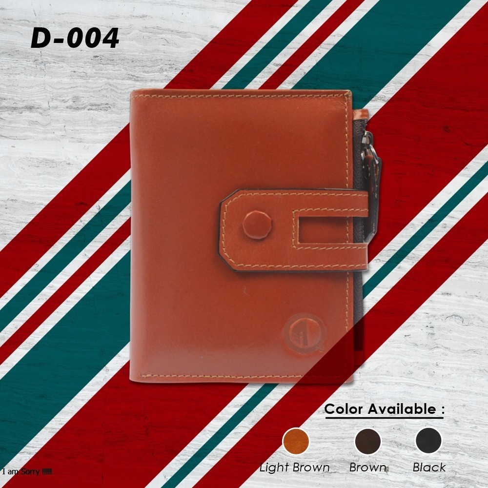 DOMPET KULIT LIPAT FUNGSIONAL 13 SLOT KARTU DESAIN MEWAH JAHITAN RAPI KANCING EKSKLUSIF BAHAN KULIT SAPI KUALITAS PREMIUM PRODUK QI LEATHER ORIGINAL
