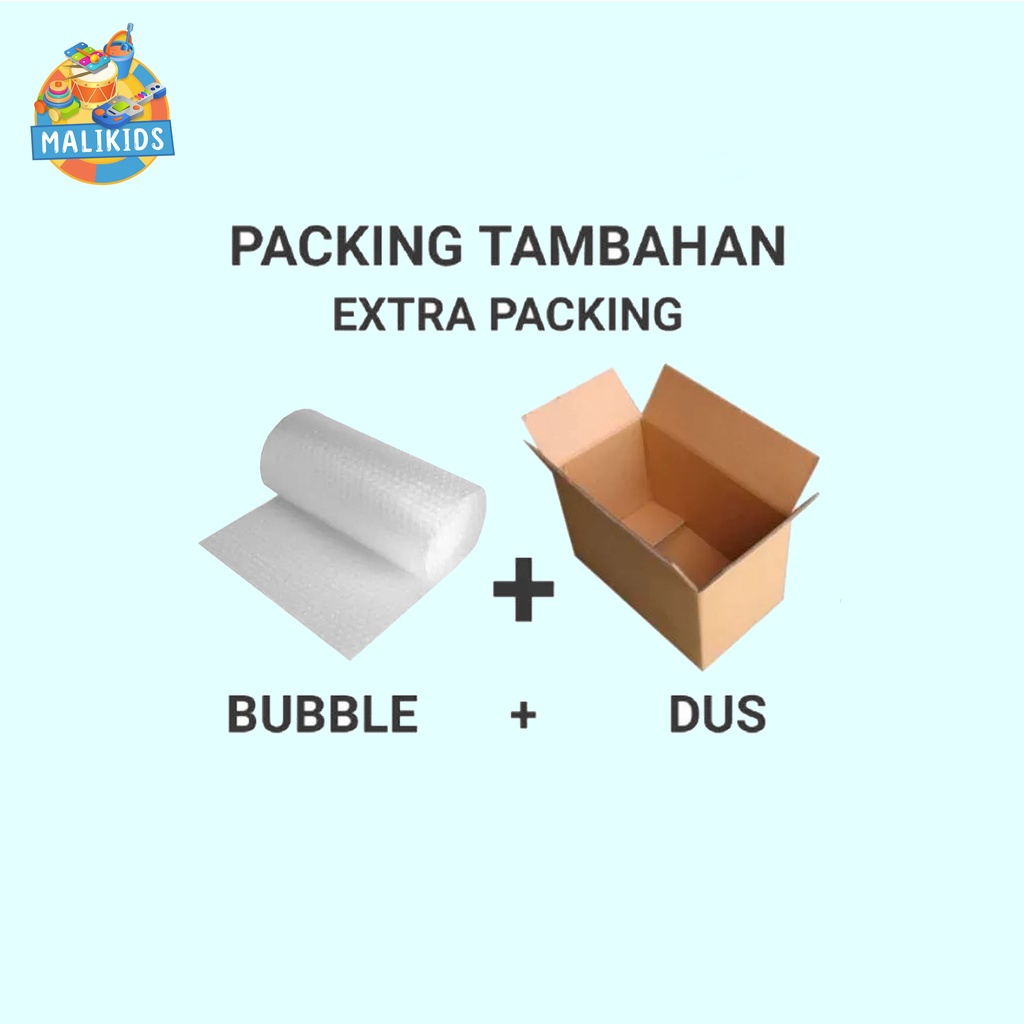 

Tambahan kardus & Bubble wrap / bubble saja