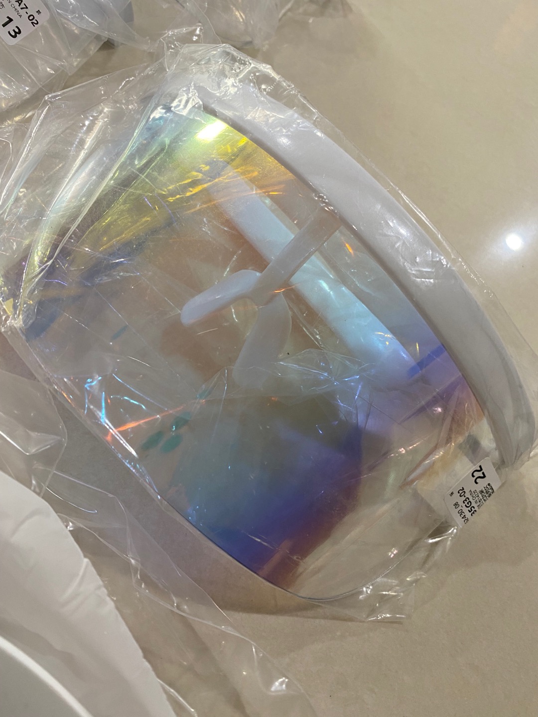 Oversized Exaggerated Visor Wrap Shield Large Mirror | Eye Shield | Eyeshield | Nopeet Inspired Toybox