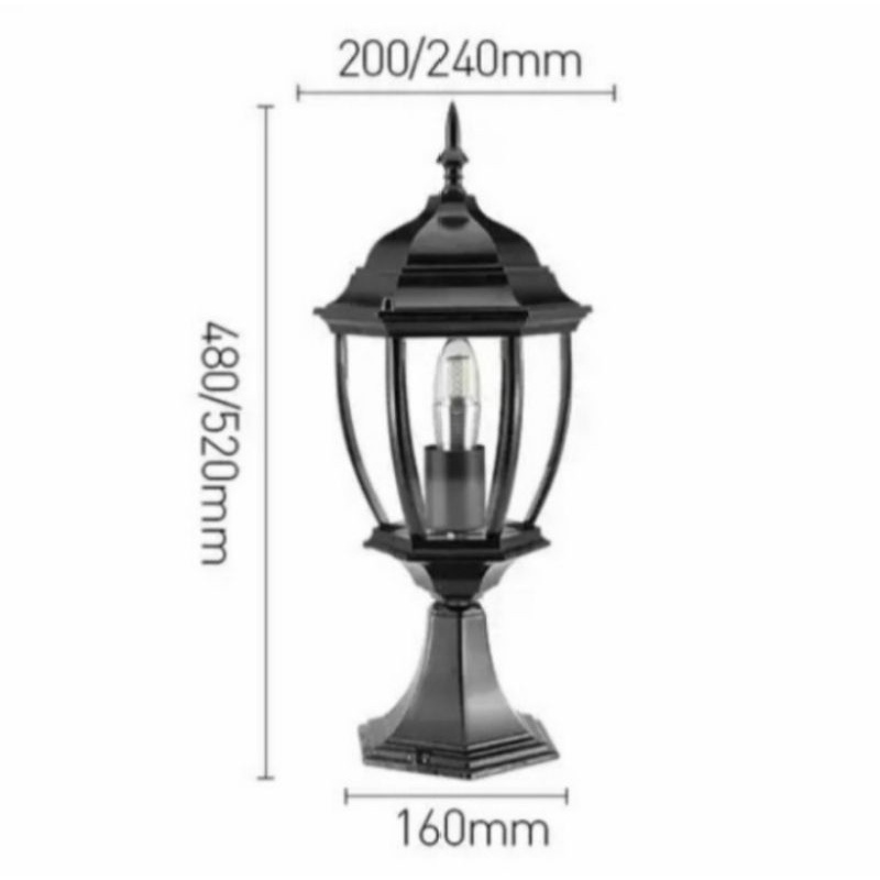 lampu pilar taman/lampu hias taman outdoor