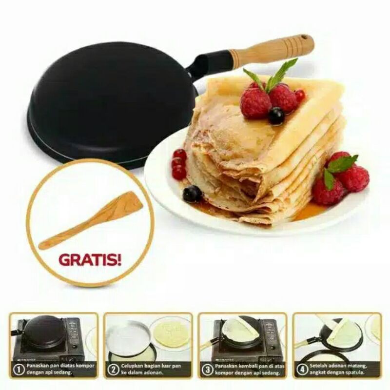 COINLOVERS Wajan Kwalik Galaxy Crepes Maker | Wajan Kwalik Galaxy Cetakan Kulit Risoles