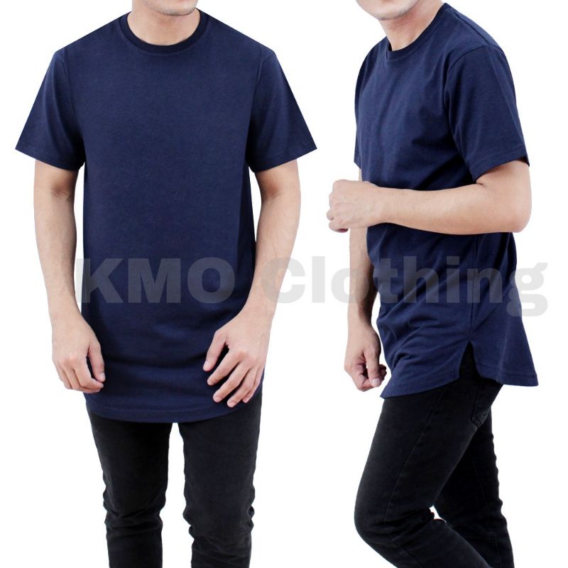 KMO Kaos Longline Kaos Kurta Pria Kaos Muslim Kaos Polos Pria Kaos Muslim