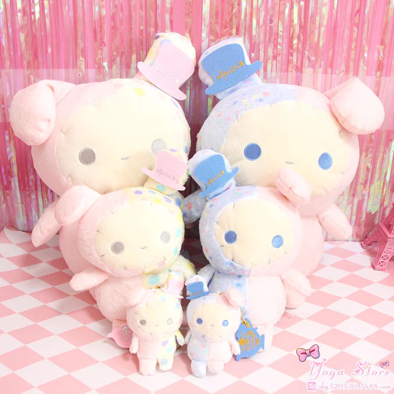 mainan 33/20/10 cm Newest Japanese cute sentimental circus plush rabbit stuffed toy Doll Soft