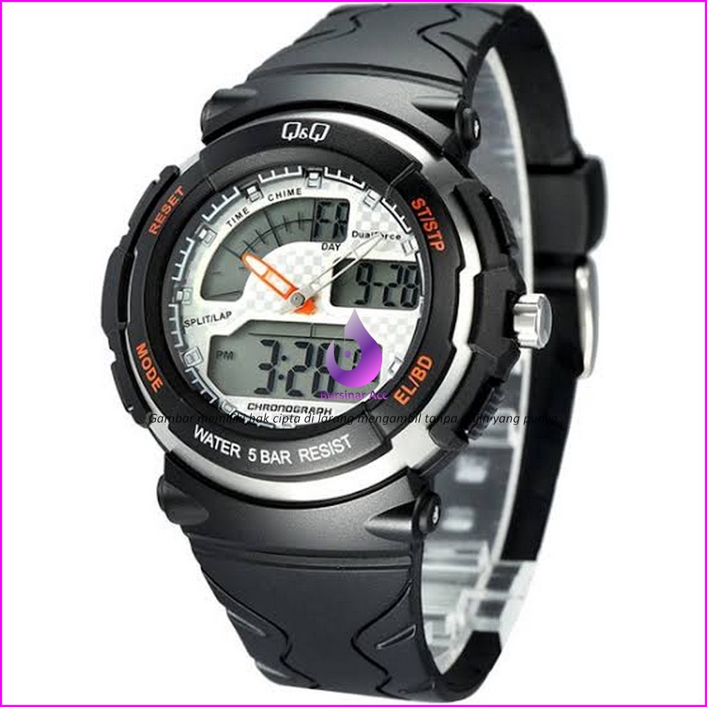 Tali Jam Tangan Strap Q&amp;Q M-012 QnQ M 012 Black