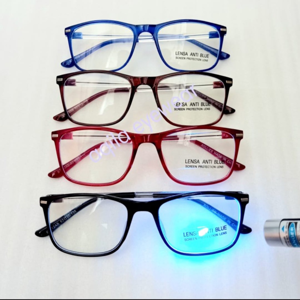KACAMATA FASHION LENSA ANTI RADIASI (BLUERAY) KACAMATA KOMPUTER, GADGET, HP, DLL