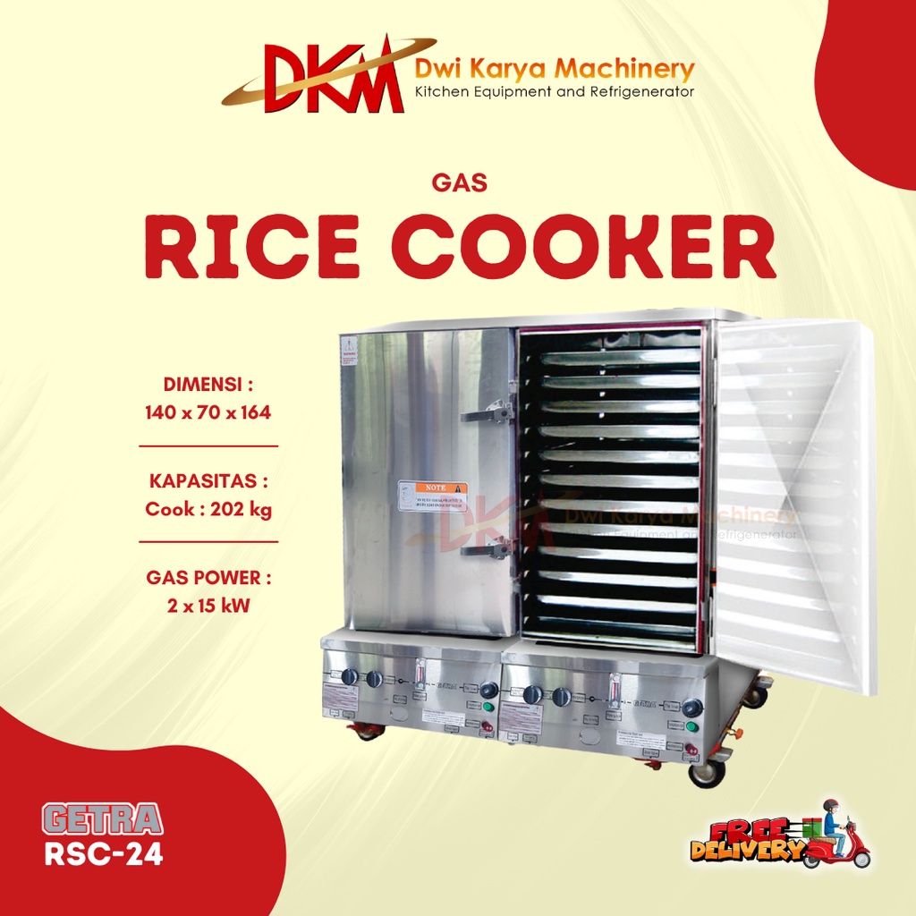 Heavy Duty Gas Rice Cooker RSC-24 / Rice Cooker Kapasitas Besar RSC24