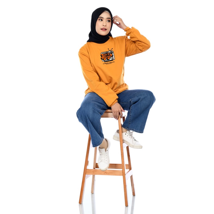 Sweater Wanita You're Sexy Fleece Gramasi 280-A246 Mustard