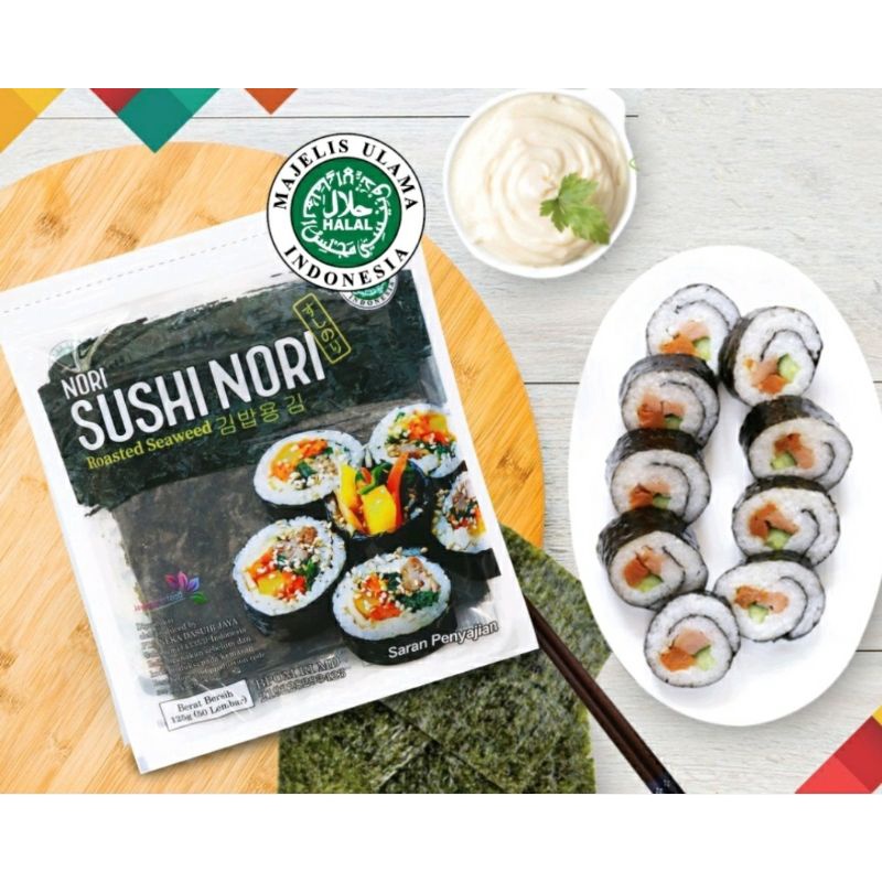 ✔MURAH Sushi Nori Import HALAL Kemasan FRESHPACK 5 Lembar / Nori Sushi