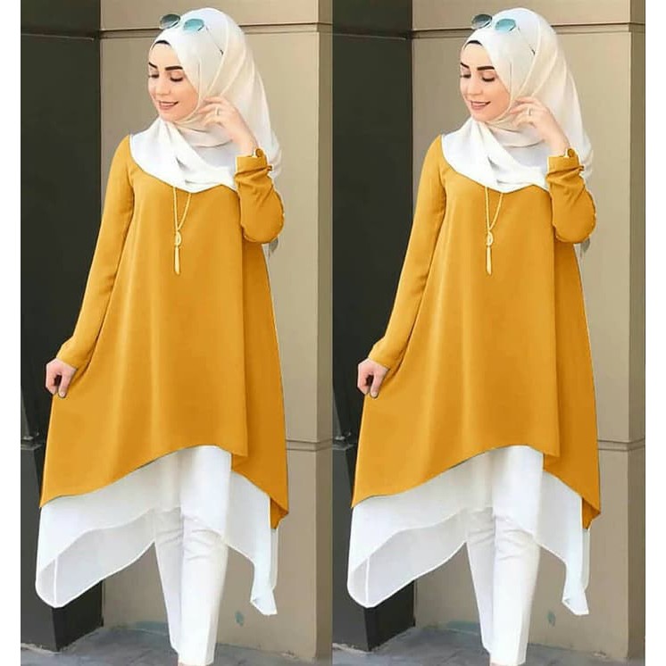 DRESS BATIK GEMPI BUNGA TUNIC TUNIK BATIK WARNA HIJAU TOSCA FIT LD 105 CM ORI BATIK SOLO I.28057528.