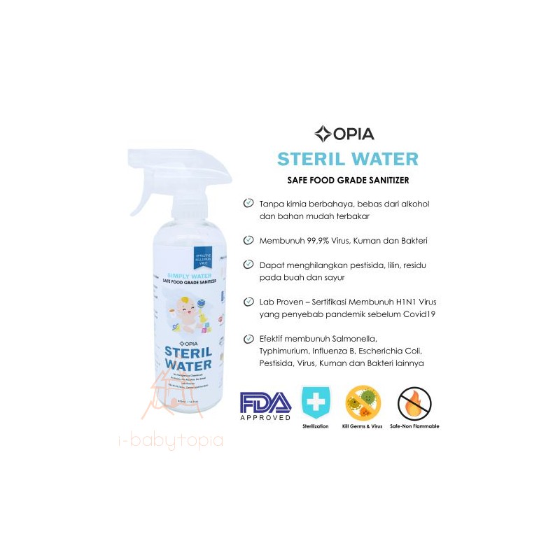 Opia Steril Water 475 ml