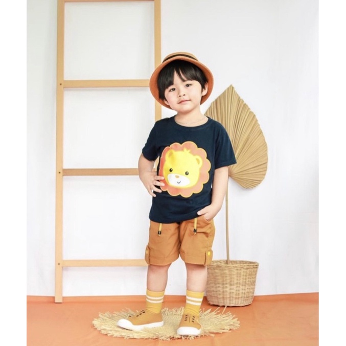 kaos anak baju anak laki laki dan perempuan motif 1-5 tahun