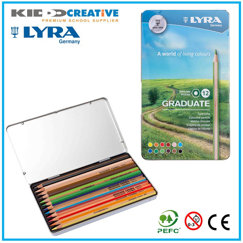 

LYRA GRADUATE PENCIL METAL BOX SET 12 COLS