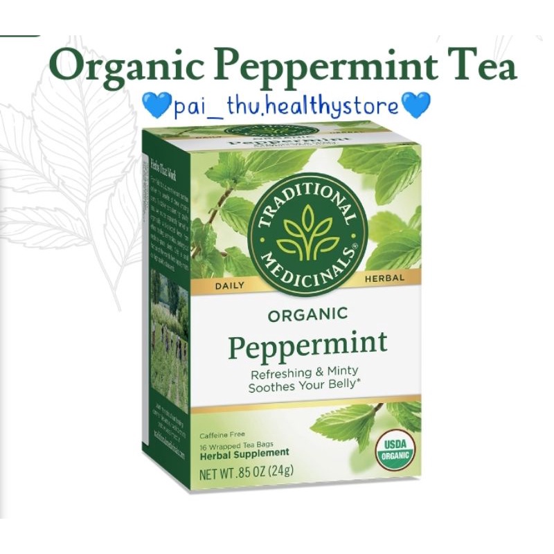 

Organic Peppermint Tea- Caffeine FREE -Teh Organik Peppermint @16 teabags/box