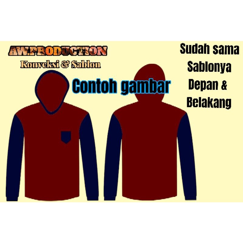 kaos kupluk / kaos petani / kaos promosi / kaos toko bangunan / kaos bajaringan