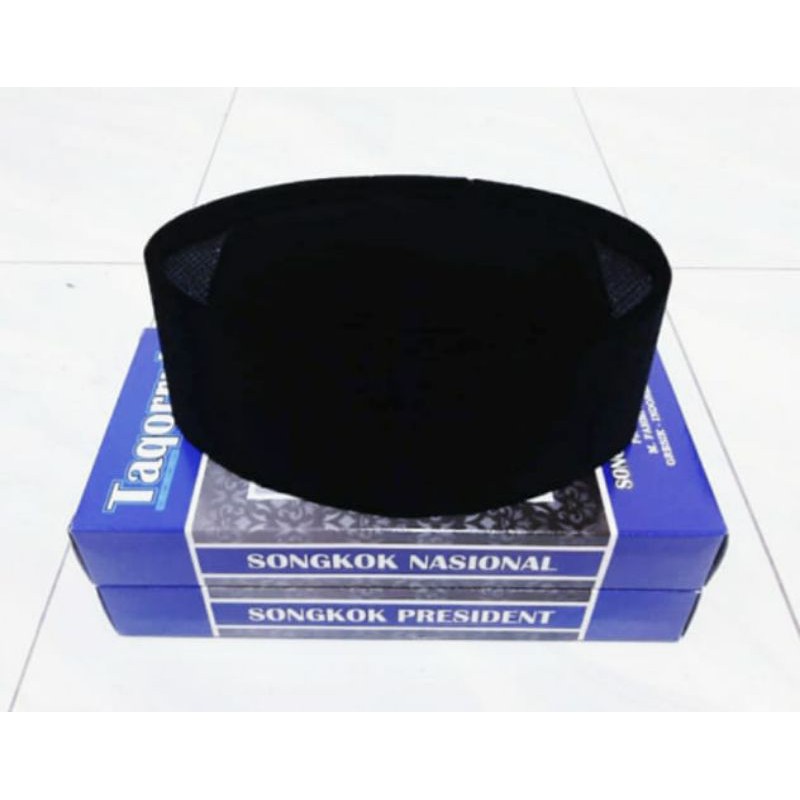 Peci hitam polos ac songkok hitam Taqorrub
