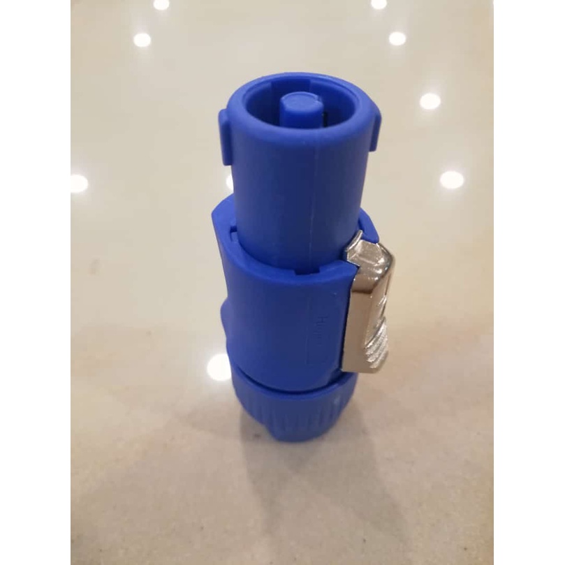 Jek speakon/jack spikon 4pin biru original huper