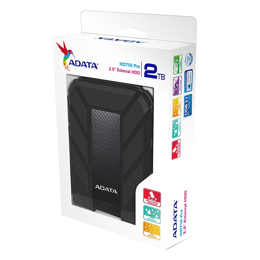 Hard Disk Eksternal HDD ADATA HD 710 Pro 2TB USB3.1 - BLACK