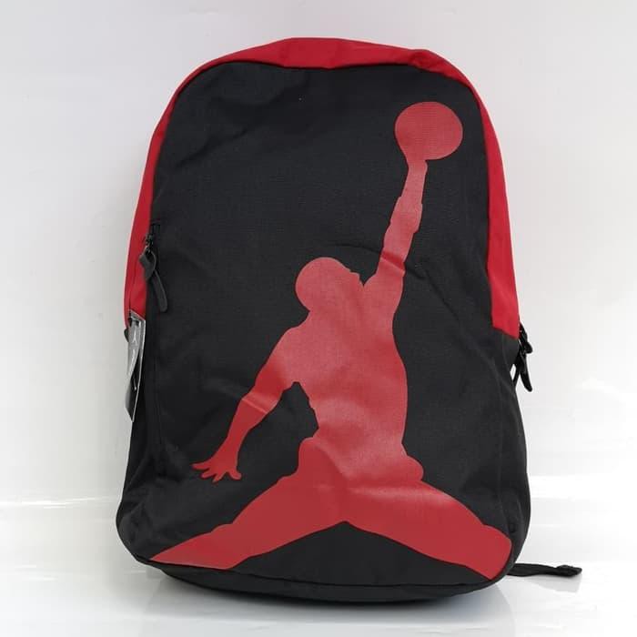promo TAS RANSEL ANAK SEKOLAH OLAHRAGA BASKET JORDAN JUMPMAN HITAM MERAH Berkualitas