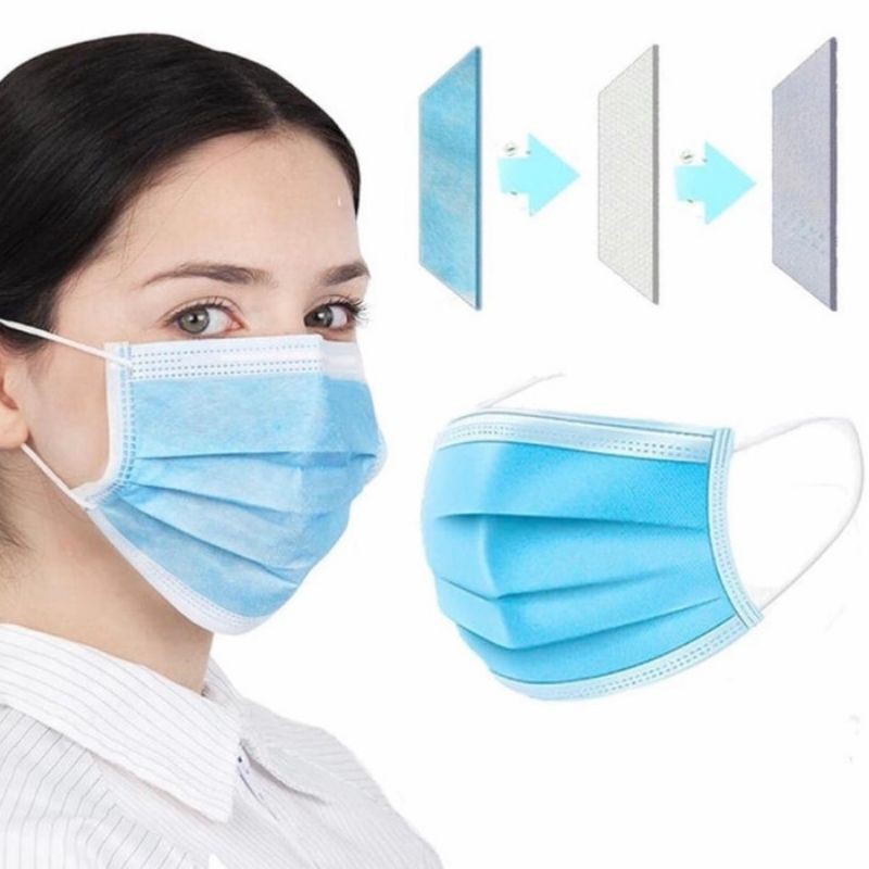 MASKER 3PLY / MASKER 3 PLY SURGICAL MASK ISI 25pc tanpa box