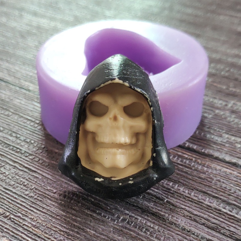 SIY  Wizard Skull Candle Mold European and American Classical Characters Scented Candle Material Mold Home Decoration