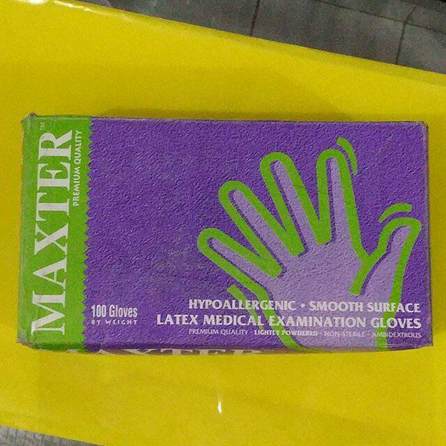 Maxter latex medical examination gloves