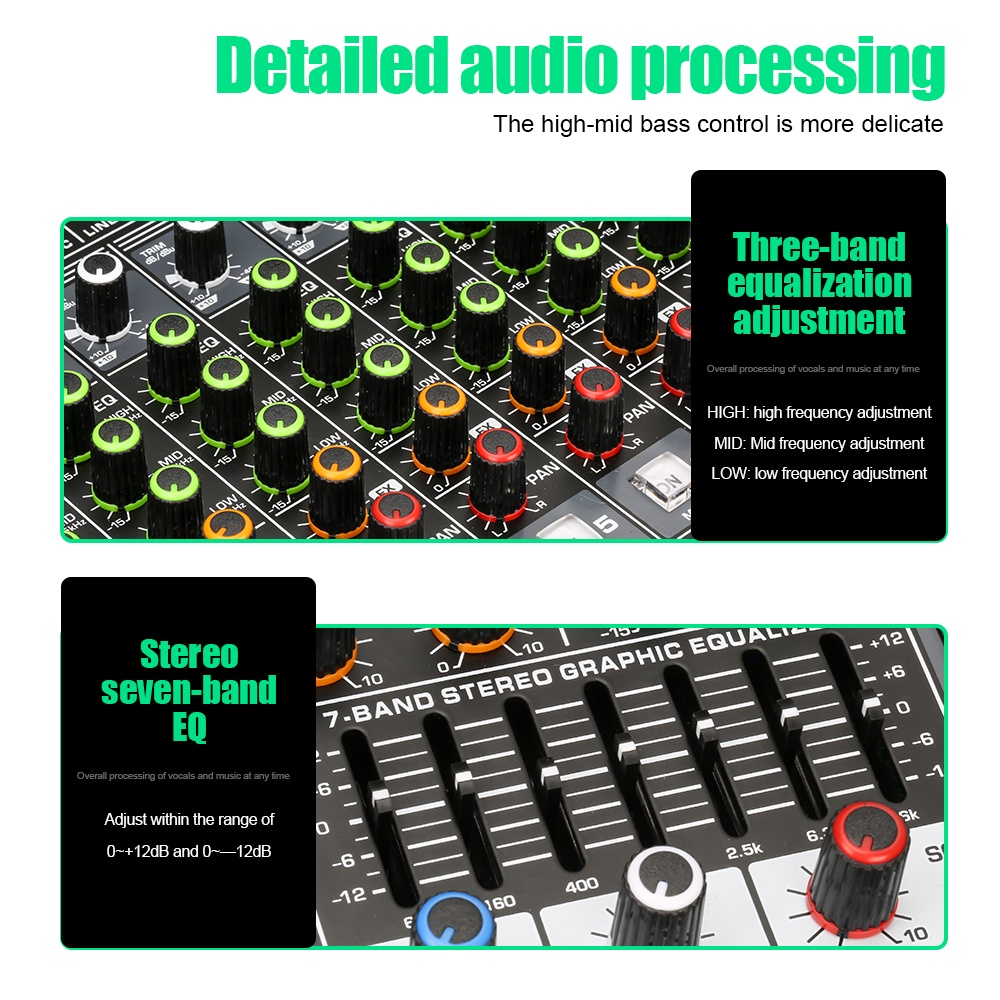 MC80S/MC80 Built-in EQ 16DSP mixer 8-channel 1200W dual-channel amplifier UHF floating microphone mendukung Bluetooth/MP3/USB playback Kotak peralatan aksesori