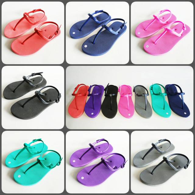 Sandal strappy wanita casual capit boloni pataya /flipper strappy 1 kg muat 10 pcs