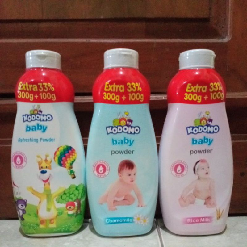 Bedak Bayi Kodomo baby powder 400 gram (300+100g)