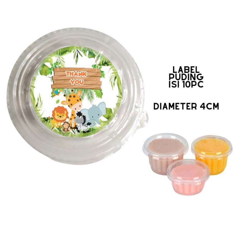 

Label stiker puding animal zoo jungle label cup puding cup pudding label bento label tumpeng mini label animal zoo jungle safari ulang tahun anak