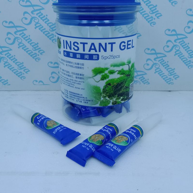 

lem instan glue, lem tanaman aquascape, Lem Gel