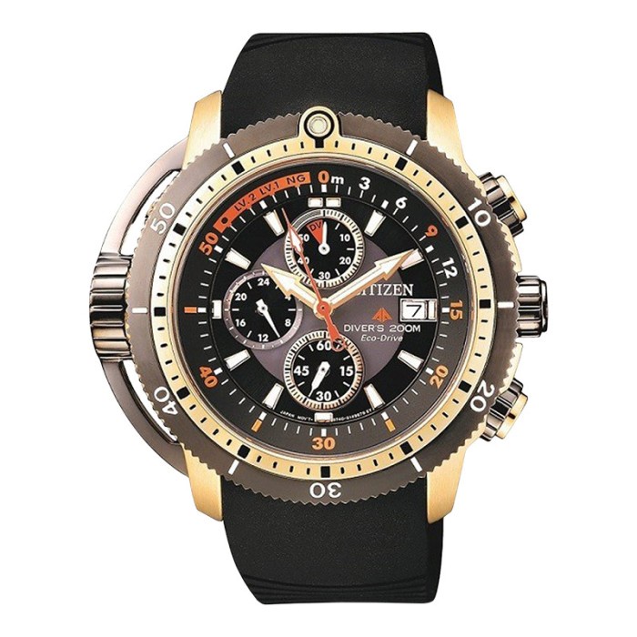Jam Tangan Pria Citizen Eco-Drive Promaster BJ2124-14E Aqualand Chron
