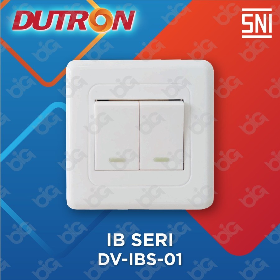 DUTRON Saklar Seri Inbow Saklar Double Tanam DV IBS 01 SNI