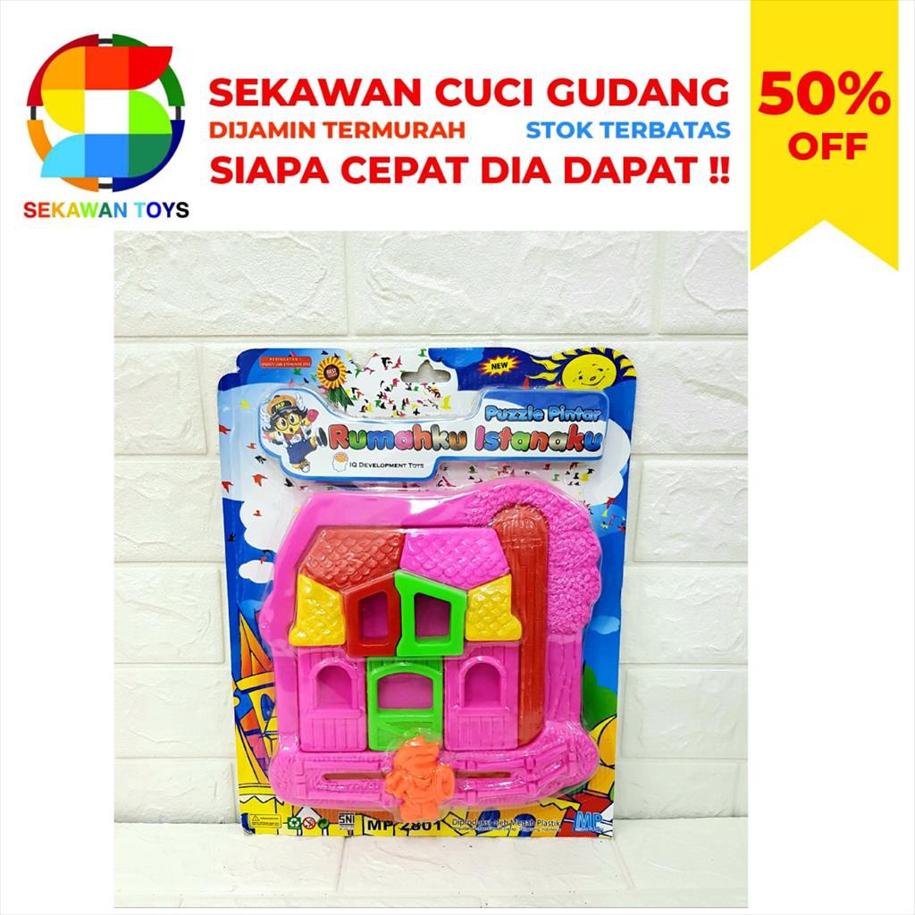 Mainan Anak Puzzel Pintar/ Mainan Puzzel Rumahku SEKAWAN SALE