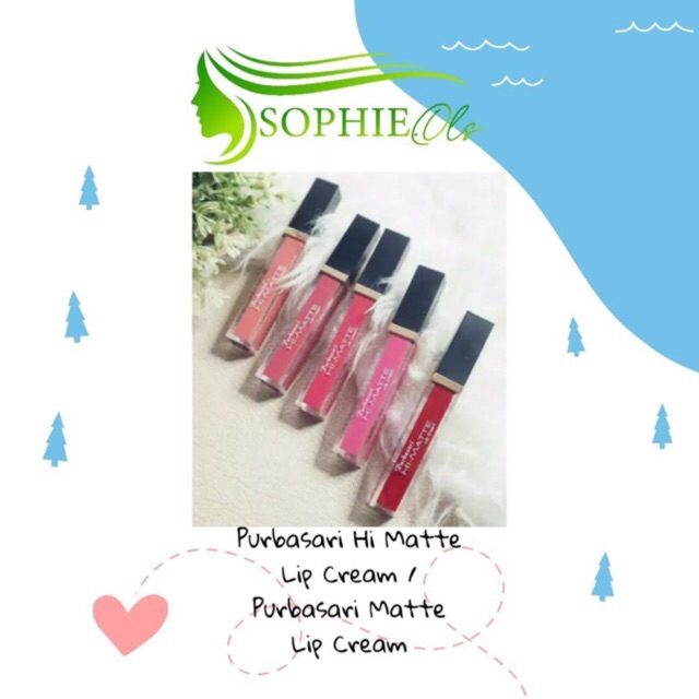 READY KLIK VARIASI Purbasari Hi Matte Lip Cream / Purbasari Matte Lip Cream