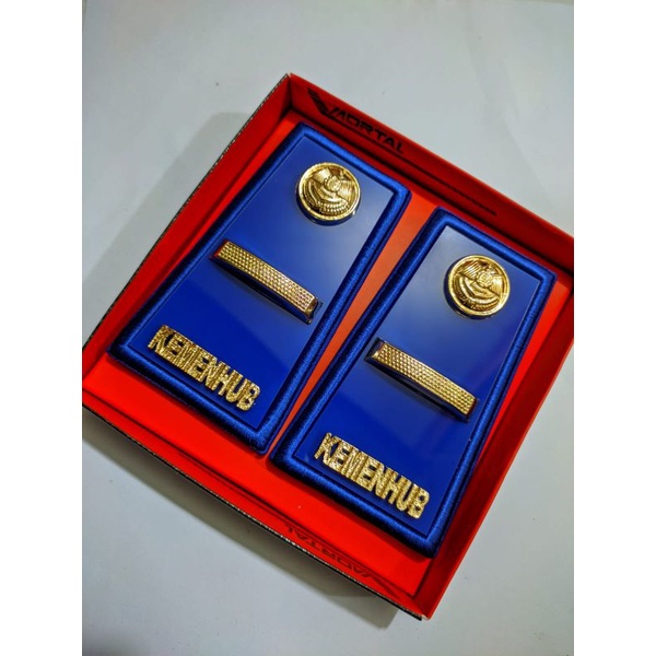 PANGKAT KEMENHUB 3A MIKA BIRU LIS BIRU EXCLUSIVE