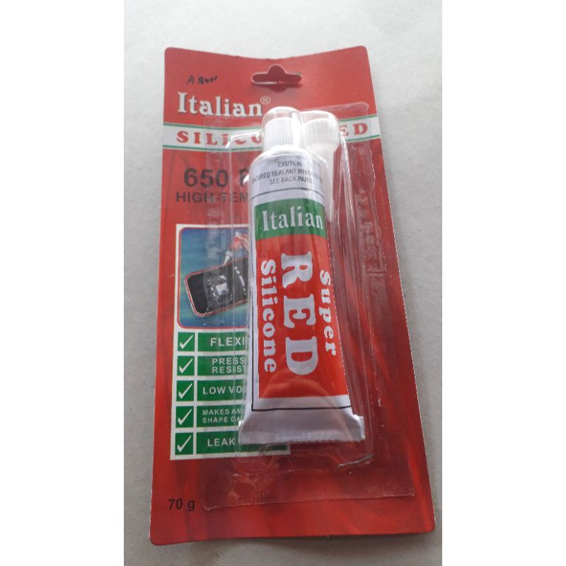 

red silicone 70g,lem merah 70g